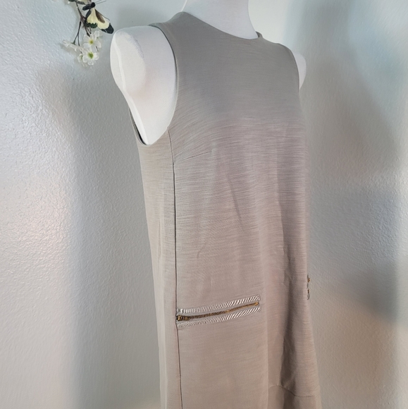 MADEWELL SLEEVELESS ZIP POCKET SHIFT Red BROWN DRESS WOMEN'S SIZE MEDIUM - Picture 15 of 16